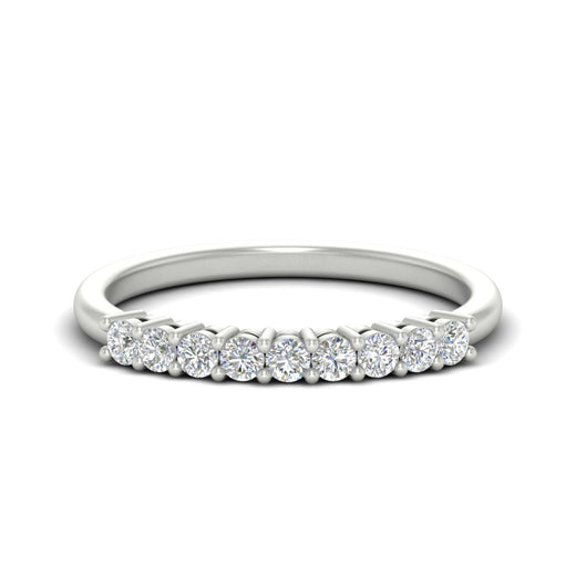 Nine-Stone-forever-band-ring-0.25 ct-in-white-gold