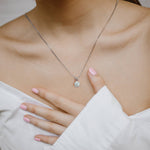 Load image into Gallery viewer, Round 4 Prong Solitaire Pendant
