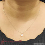 Load image into Gallery viewer, One_Carat_Princess_Cut_Solitaire_Kite_Lab_Diamond_Pendant_In_14k_White_Gold-FDPD10811PR-1.00_CT-WG?v=1758014492
