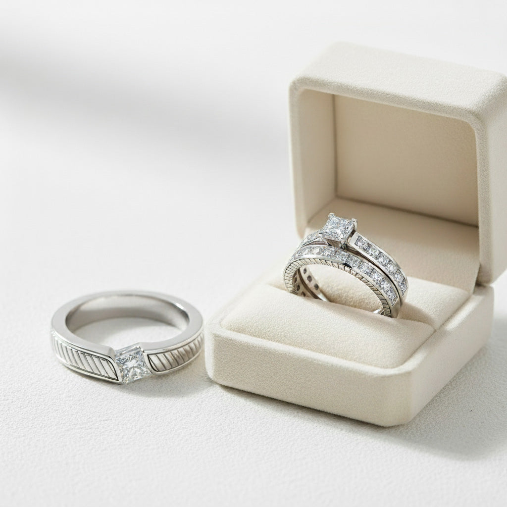 Order of Wearing Engagement Ring & Wedding Bands