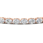 Load image into Gallery viewer, oval-shaped-13-carat-basket-tennis-bracelet-in-rose-gold-fdbrc10444angle2-13.00-ct-nl-rg

