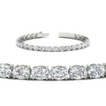 Thumbnail 6 - oval-shaped-13-carat-basket-tennis-bracelet-in-white-gold-fdbrc10444angle2-13.00-ct-nl-wg
