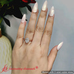 Load image into Gallery viewer, Oval-diamond-ring-with-hidden-halo-in-rose-gold-FD11489R-4
