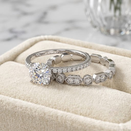 Pairing a Vintage Band with Your Engagement Ring