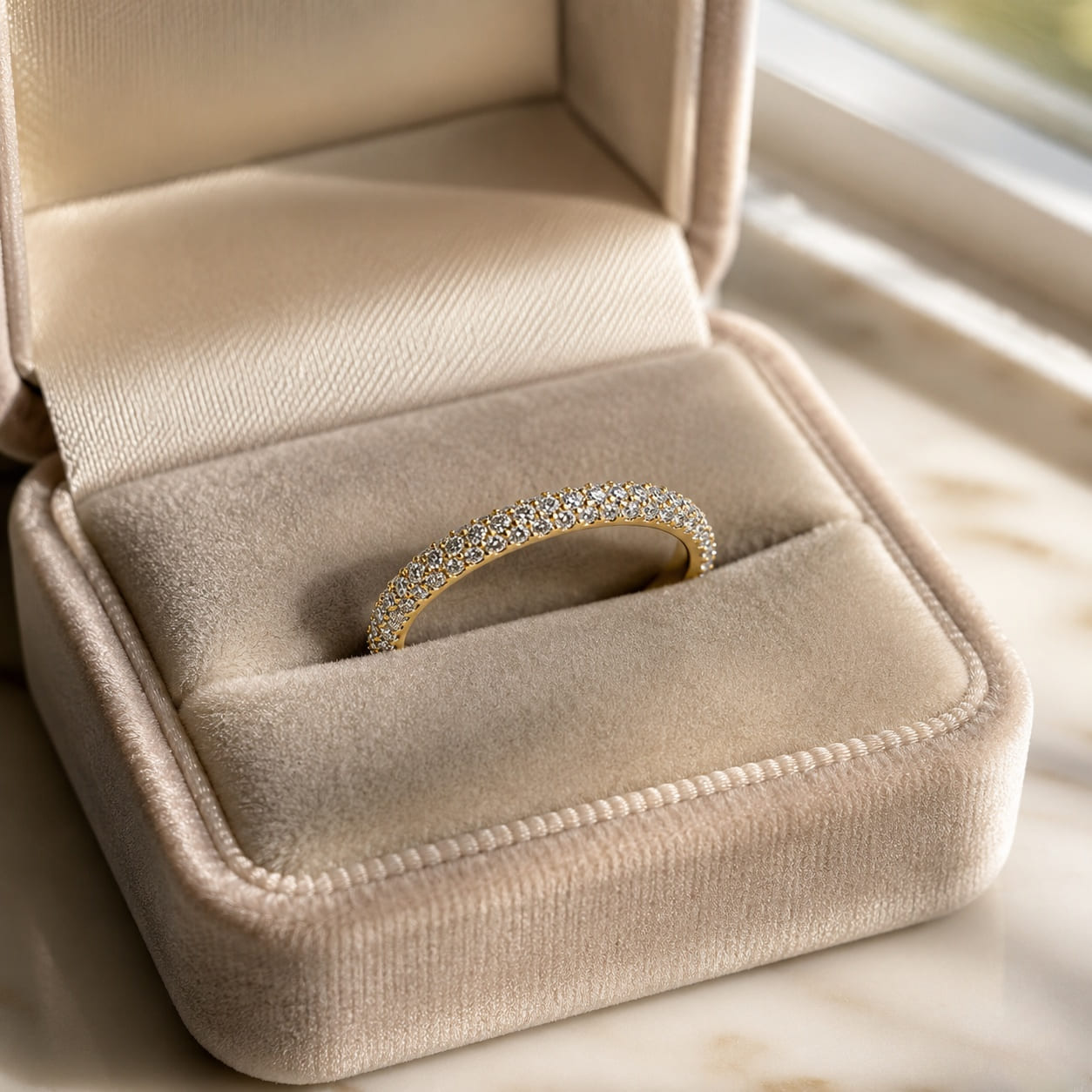 Pavé Set Eternity Band