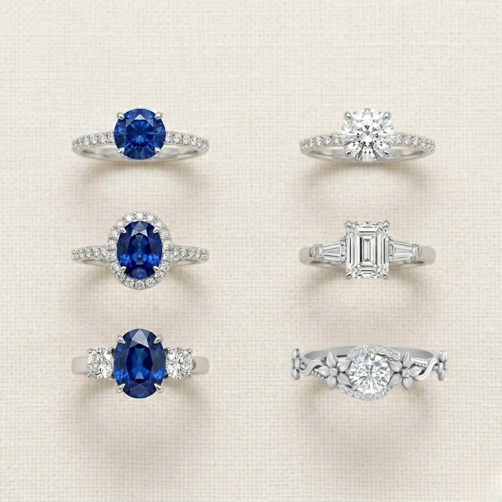 Popular Sapphire and Diamond Ring Styles