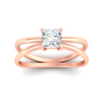 Load image into Gallery viewer, Princess-cut-split-shank-single-stone-ring-in-rose-gold-fdenr1008prrangle5-nl-rg
