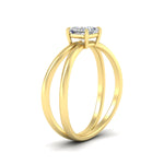 Load image into Gallery viewer, Princess-cut-split-shank-single-stone-ring-in-yellow-gold-fdenr1008prrangle2-nl-yg