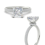 Load image into Gallery viewer, Princess-cut-triple-row-underhalo-pave-engagement-ring-in-platinum-fd11557prr-nl-wg.jpg