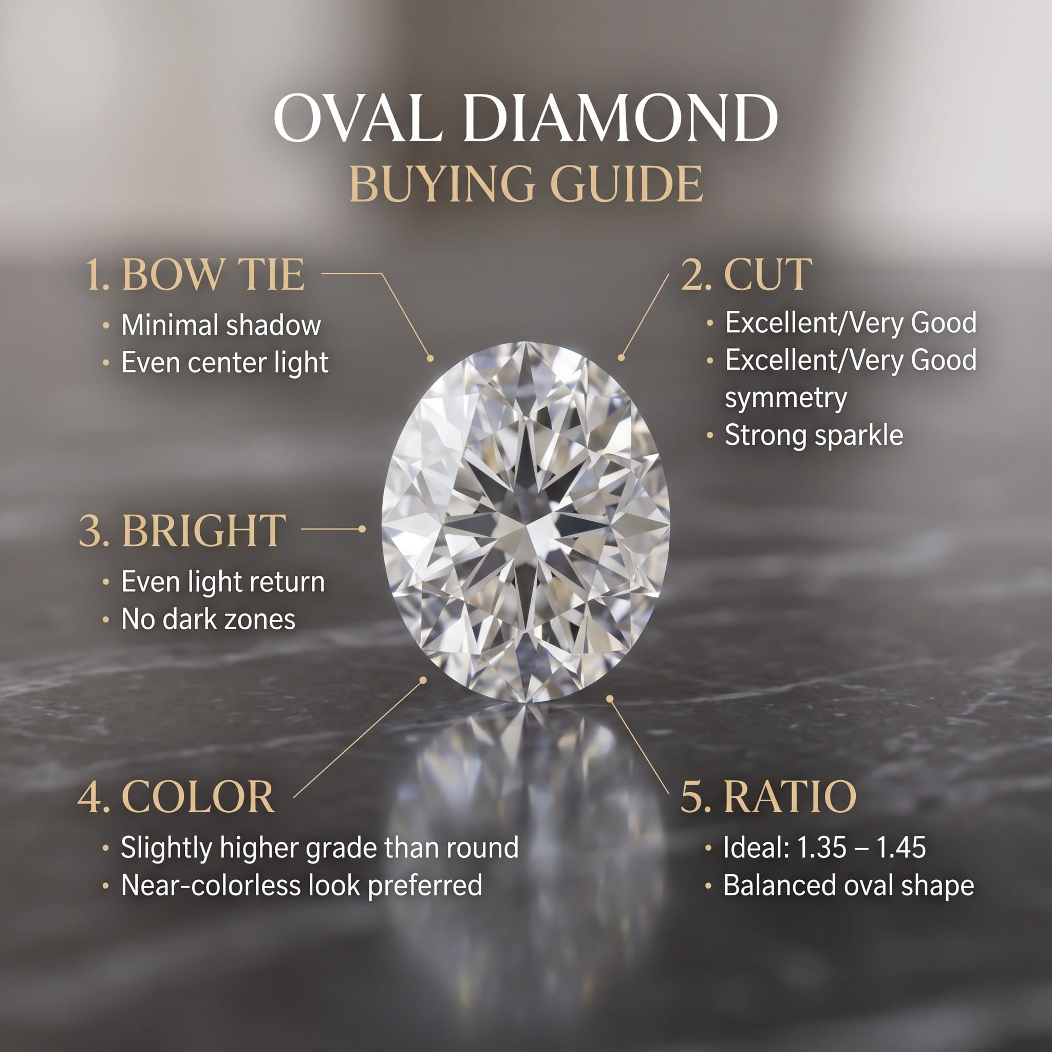 Quick Oval Diamond Checklist