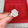 Load image into Gallery viewer, Radiant-Cut-Halo-Cluster-Accent-Lab-Diamond-Engagement-Ring-In-14K-White-Gold-FD10512R-2