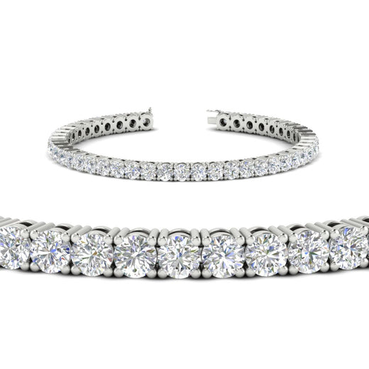 Real-Diamond-Tennis-Bracelet-9-Carat-In-White-Gold-FDBRC8635ROANGLE2-9.00-CT-NL-WG