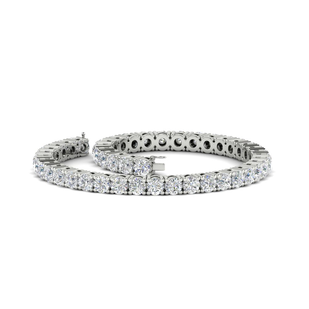 Real-Diamond-Tennis-Bracelet-9-Carat-In-White-Gold-FDBRC8635ROANGLE4-9.00-CT-NL-WG