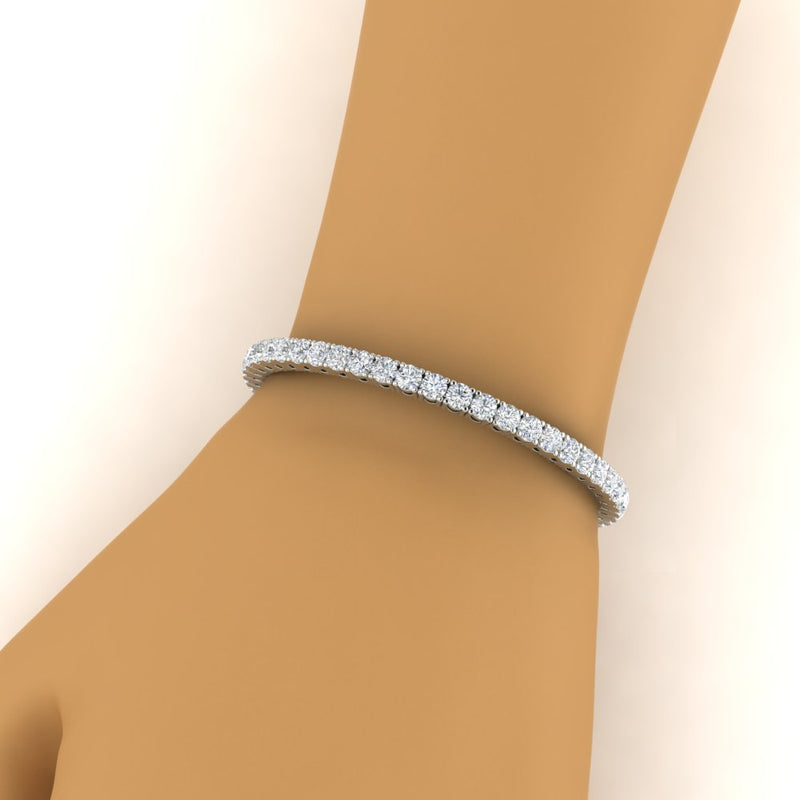 Real-Diamond-Tennis-Bracelet-9-Carat-In-White-Gold-FDBRC8635ROHAND-9.00-CT-NL-WG
