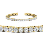 Load image into Gallery viewer, Real-Diamond-Tennis-Bracelet-9-Carat-In-Yellow-Gold-FDBRC8635ROANGLE2-9.00-CT-NL-YG
