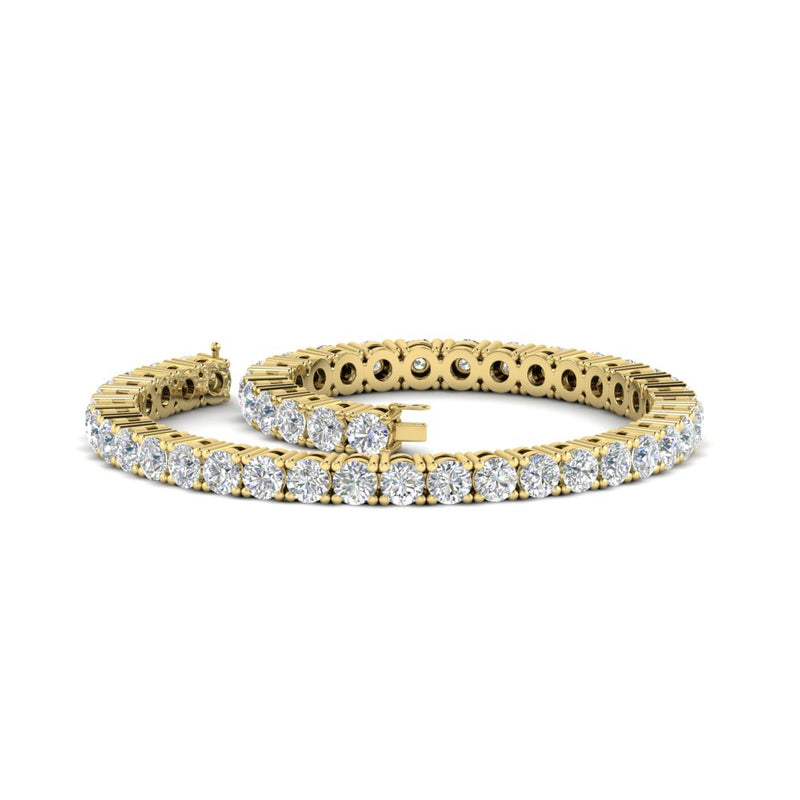 Real-Diamond-Tennis-Bracelet-9-Carat-In-Yellow-Gold-FDBRC8635ROANGLE4-9.00-CT-NL-YG