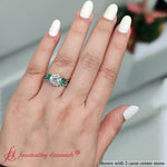 Load image into Gallery viewer, round-cut-twisted-diamond-bridal-set-with-emerald-in-14K-white-gold-FD8300ROGEMGR-NL-WG.jpg
