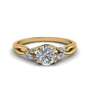 Load image into Gallery viewer, Round-Cut-Willow-Lab-Diamond-Engagement-Ring-in-Yellow-Gold