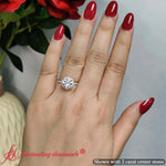 Load image into Gallery viewer, Round-cut-lab-diamond-halo-petite-engagement-ring-in-rose-gold-fd8523ror-13