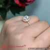 Load image into Gallery viewer, Round-cut-lab-diamond-halo-petite-engagement-ring-in-rose-gold-fd8523ror-8