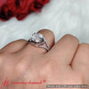 Load image into Gallery viewer, Round-cut-swirl-diamond-split-shank-engagement-ring-for-women-in-14k-white-gold-fd8027ro-5