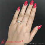 Load image into Gallery viewer, Round-cut-two-tone-2-mm-comfort-fit-solitaire-ring-in-white-gold-fdens11590ror-12