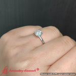 Load image into Gallery viewer, Round-cut-two-tone-2-mm-comfort-fit-solitaire-ring-in-white-gold-fdens11590ror-5