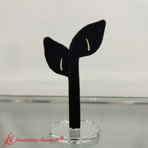 Round Graduated Diamond Ear Climber