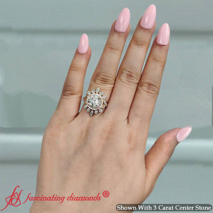 Round-halo-floral-diamond-engagement-ring-in-rose-gold-FD9822ROR-3