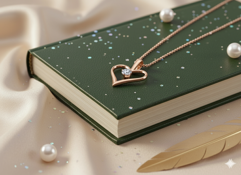 Solitaire Heart Pendant