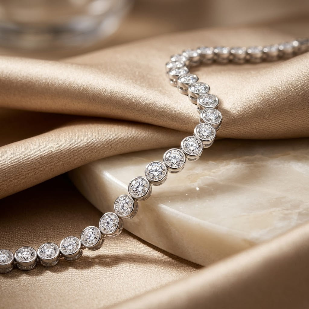 Round Brilliant Diamond Tennis Bracelet