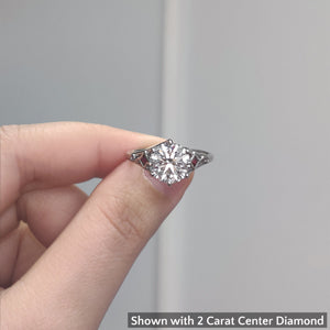 Beautiful Bezel Three Stone Engagement Ring