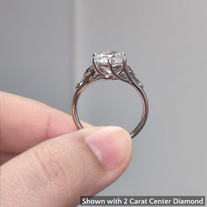 Beautiful Bezel Three Stone Engagement Ring