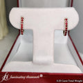 Thumbnail 3 - Ruby-huggie-hoop-earrings-in-yellow-gold-fdear11260-4