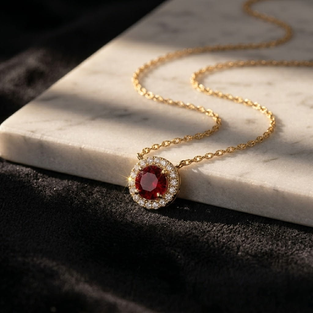 Ruby Necklaces for Anniversary Gifts