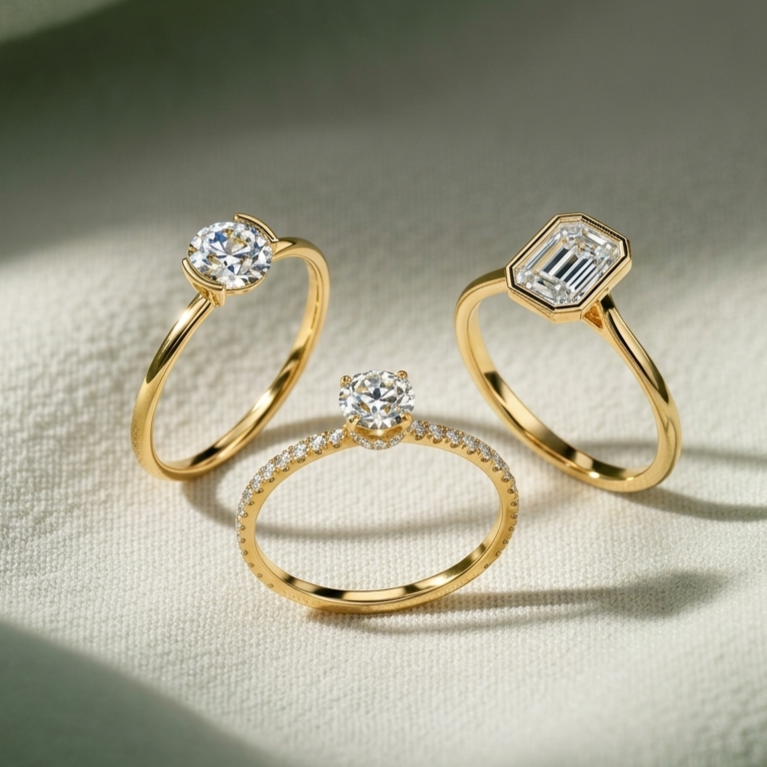 Settings for a 1 Carat Diamond Ring