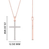 Load image into Gallery viewer, Simple-diamond-cross-pendant-in-rose-gold-FD-PD10797ANGLE2-NL-RG-HW