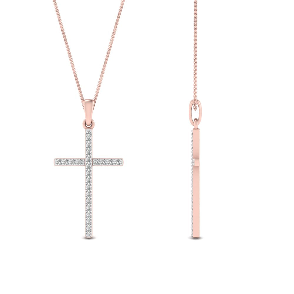 Simple-diamond-cross-pendant-in-rose-gold-FD-PD10797ANGLE2-NL-RG