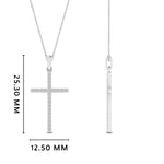 Load image into Gallery viewer, Simple-diamond-cross-pendant-in-white-gold-FD-PD10797ANGLE2-NL-WG-HW
