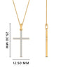 Load image into Gallery viewer, Simple-diamond-cross-pendant-in-yellow-gold-FD-PD10797ANGLE2-NL-YG-HW