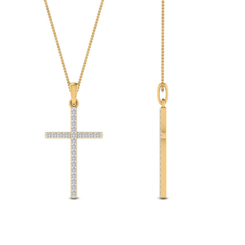 Simple-diamond-cross-pendant-in-yellow-gold-FD-PD10797ANGLE2-NL-YG