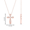 Load image into Gallery viewer, Simple-pave-set-cross-diamond-pendant-in-rose-gold-FDPD10871ANGLE2-NL-RG-HW