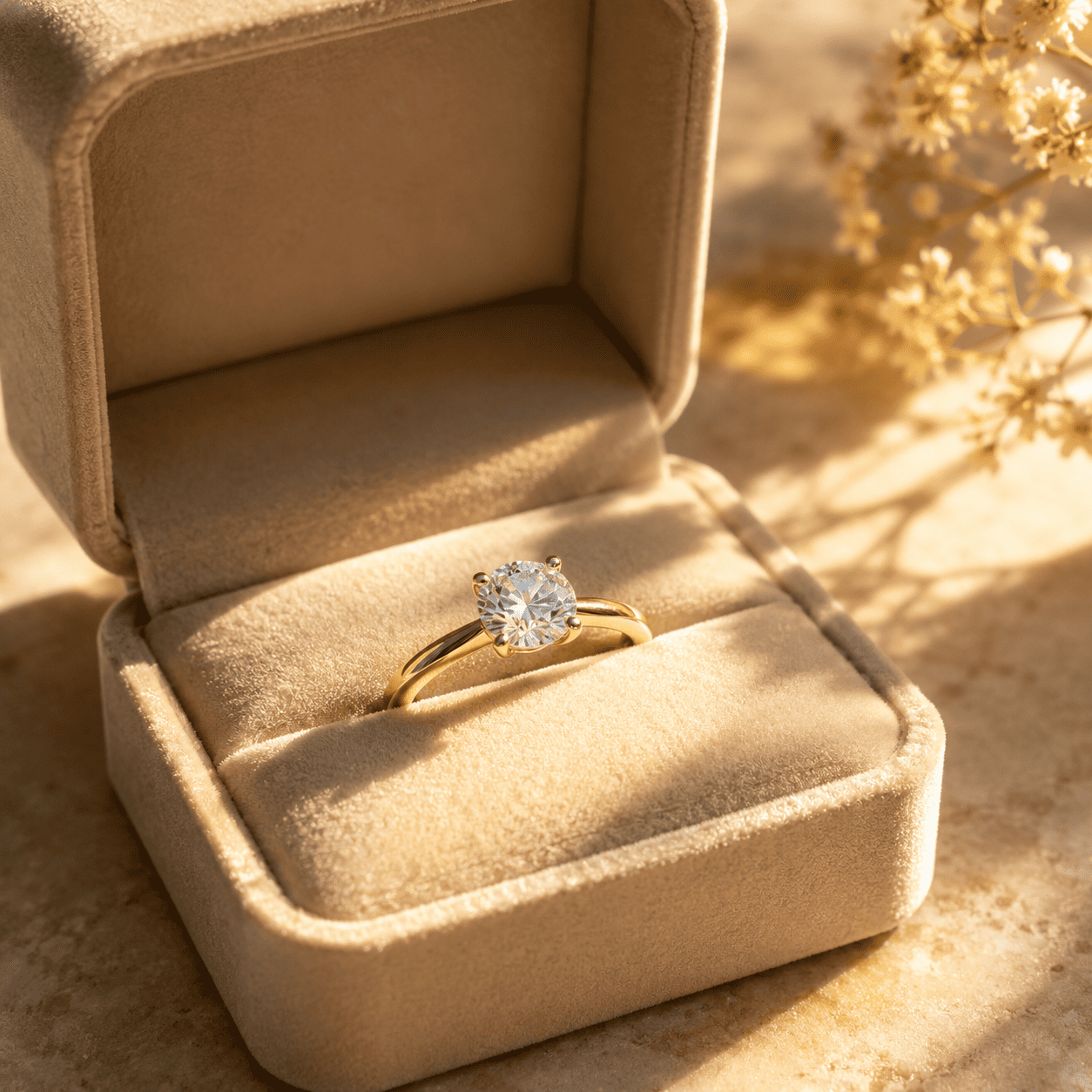 Simple Solitaire Engagement Ring