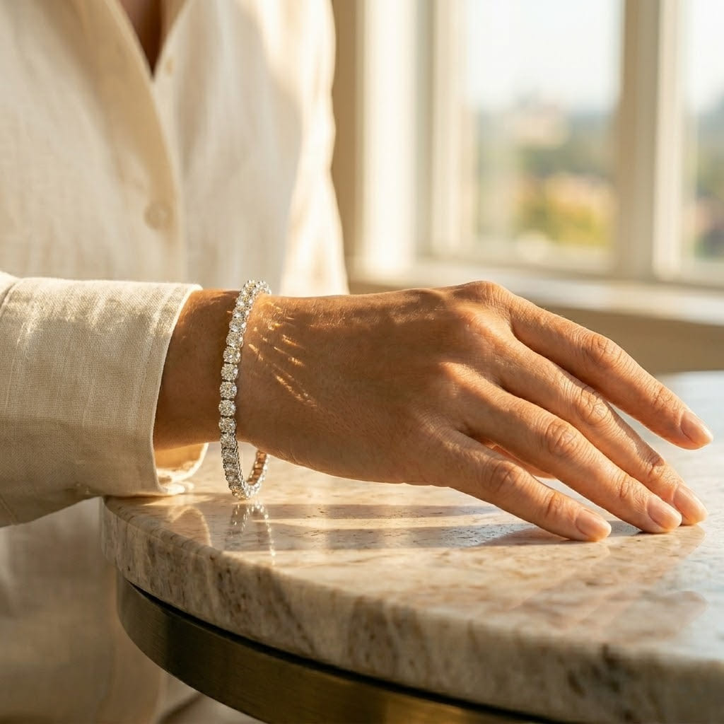 Single Row Tennis Bracelet