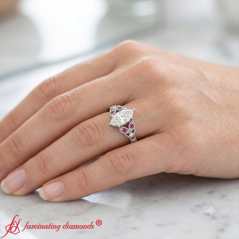 Split-band-antique-marquise-cut-pink-sapphire-engagement-ring-in-white-gold-FD9816MQR-3
