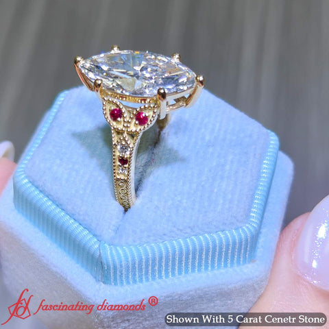 Split-band-antique-marquise-cut-pink-sapphire-engagement-ring-in-yellow-gold-FD9816MQR-3