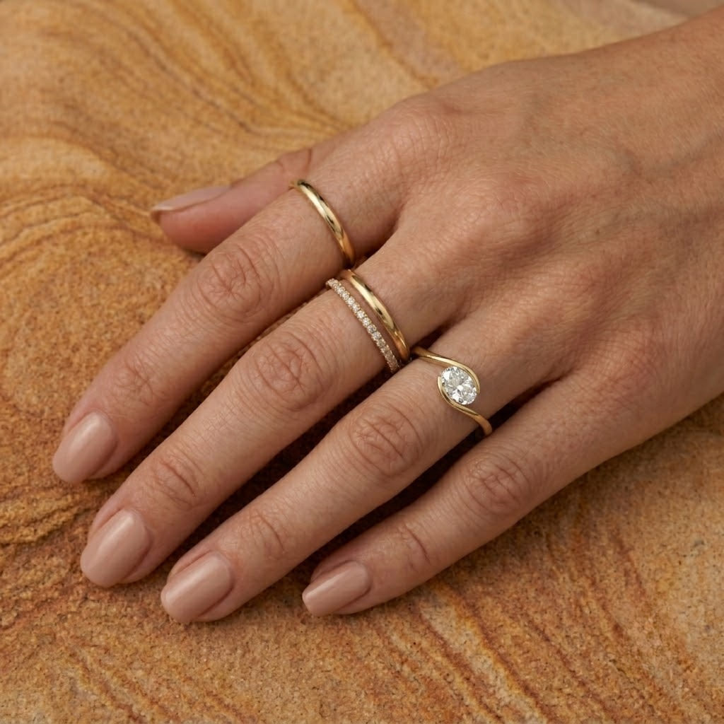 Stacking on Adjacent Fingers