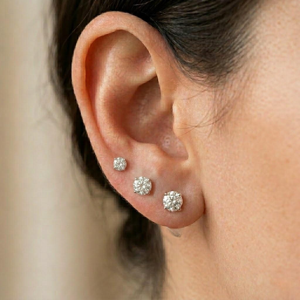 Stud Earrings: The Foundation of Every Stack