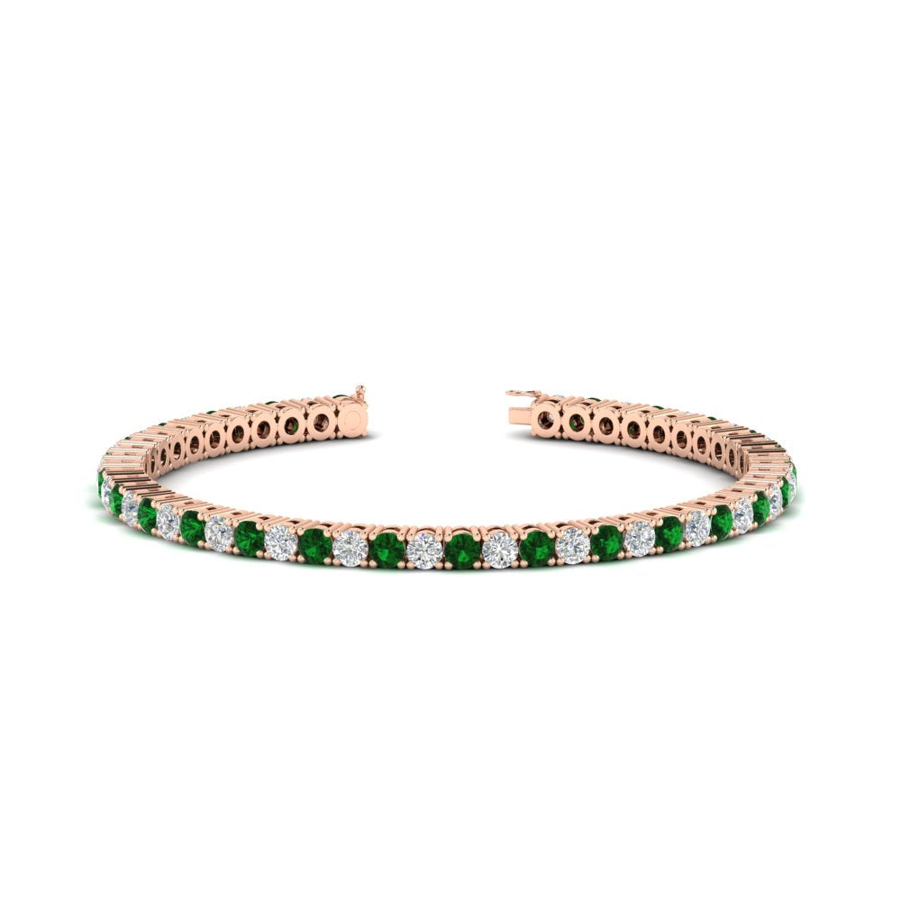 Tennis-Diamond-Bracelet-4-Carat-In-Rose-Gold-FDBRC8635ROGEMGR-4.00_20CT-NL-RG