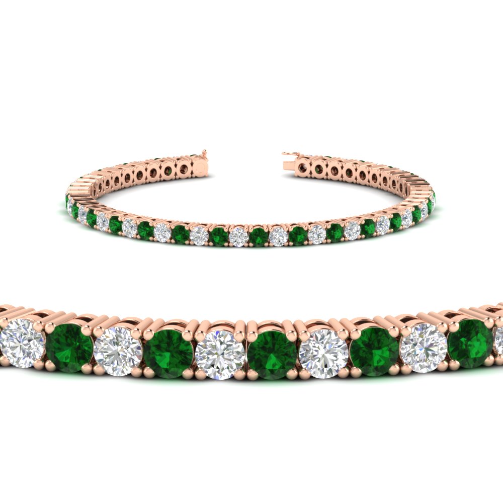 Tennis-Diamond-Bracelet-4-Carat-In-Rose-Gold-FDBRC8635ROGEMGRANGLE2-4.00_CT-NL-RG